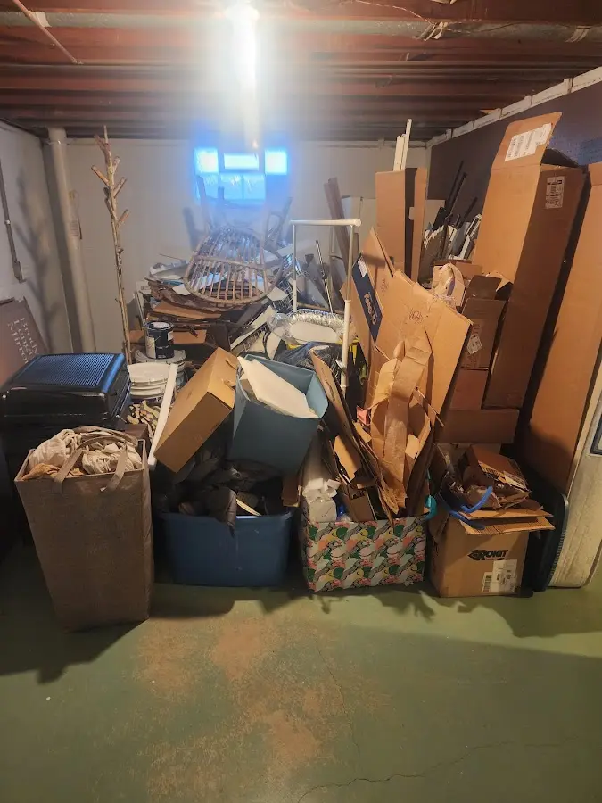 Roll-off dumpster container at job site for Yard Waste Dumpster Rental in Helena Valley Northwest